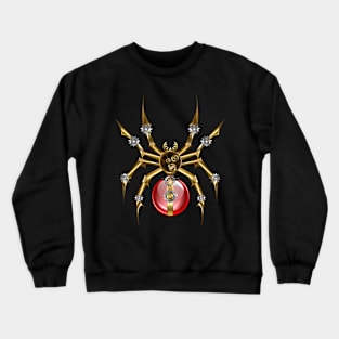 STEAMPUNK SPIDER WITH RED BELLY Crewneck Sweatshirt